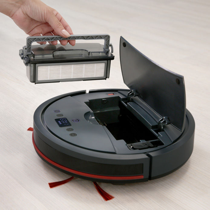 Aspirador Robot VR 201 PetPro: depósito removível e fácil de limpar